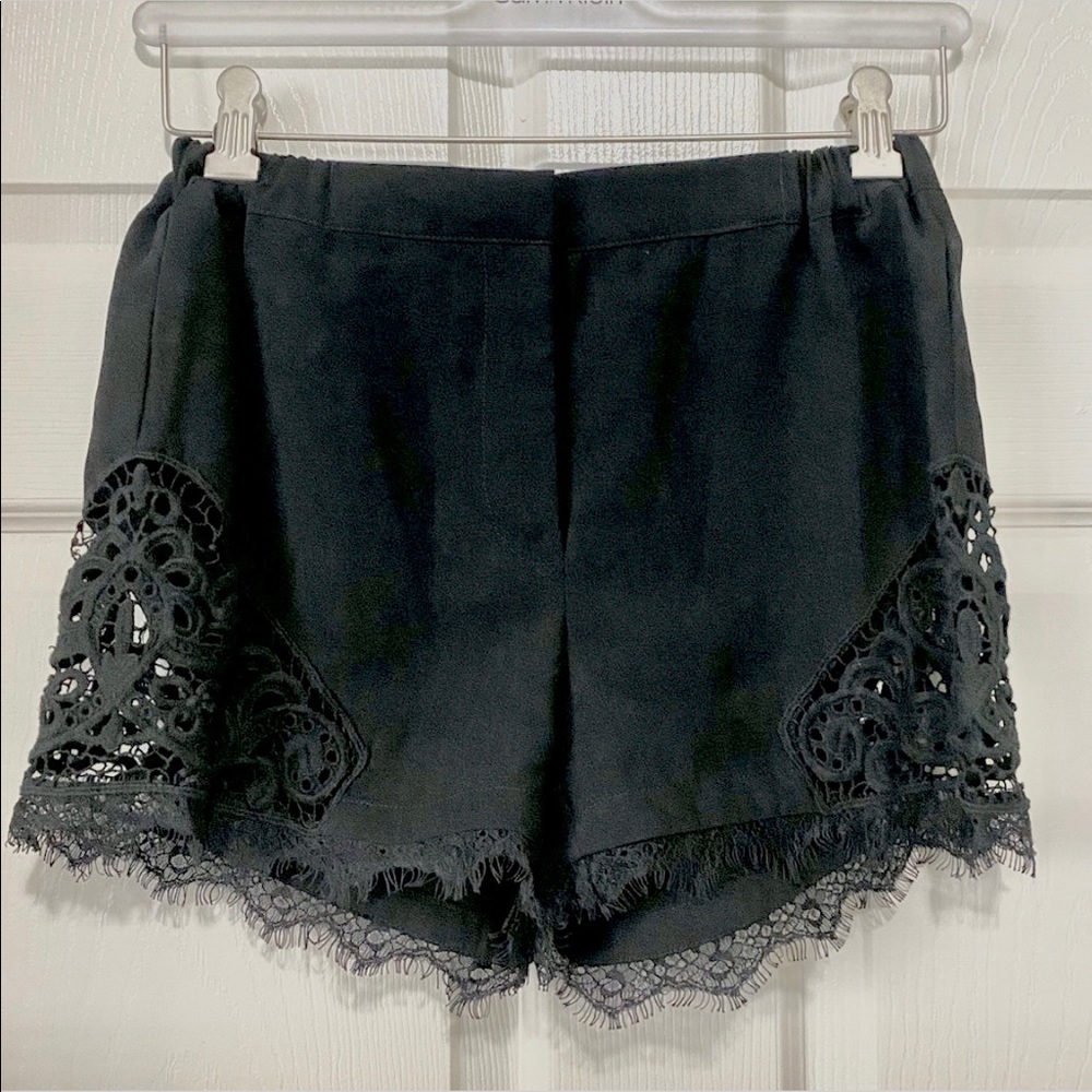 Forever 21 black shorts with lace bottom.